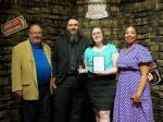 Mallorie Edwards, YPOY Winner, with her husband, Bill Roark, and Allison Rhen