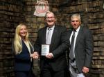 Debbie Batson, Mike Feltman, and Dr. Kurt A. Polzin, AIAA nominee